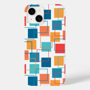 Coque Pour iPhone 14 Carrés et grands titres