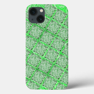 Case-Mate iPhone Case Carrés, fausse tuile, faux feuillage vert