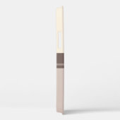 Coques Case-Mate iPhone Carrés géométriques - Chocolat et crème (Verso / Droite)