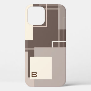 Case-Mate iPhone Case Carrés géométriques - Chocolat et crème