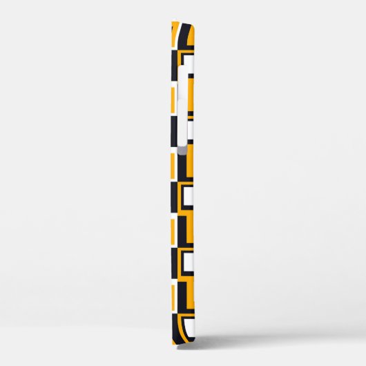 Coques Case-Mate iPhone Carrés géométriques : Impression transparente (Verso / Gauche)