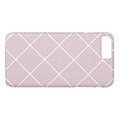 Coques Case-Mate iPhone Carrés géométriques roses (Dos (Horizontal))