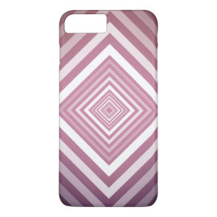 Coques Pour iPhone Carrés modernes de la Gradation rose et blanc