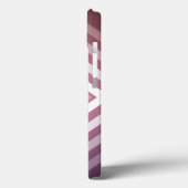 Coques Case-Mate iPhone Carrés modernes de la Gradation rose et blanc (Verso / Gauche)