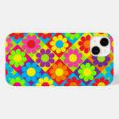 Coques Case-Mate iPhone Carrés Pop Flower Power (Verso (horizontal))
