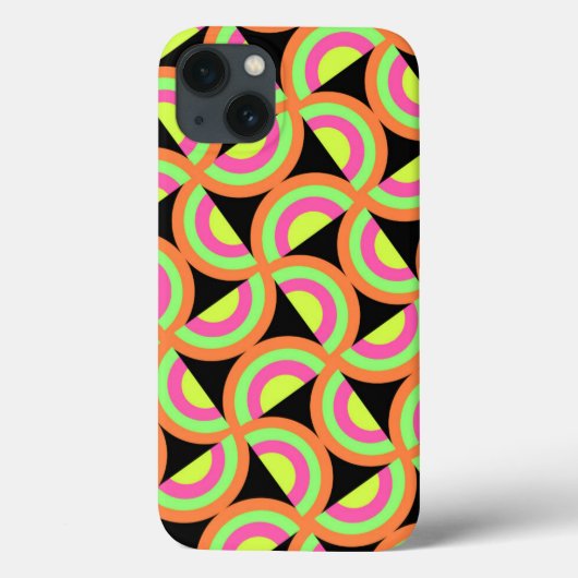 Coques Case-Mate iPhone Carrés psychédéliques (Verso)
