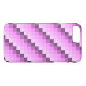 Coques Case-Mate iPhone Carrés rose et violet (Dos (Horizontal))