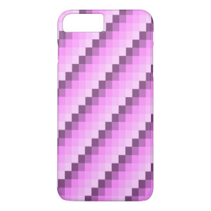Coque iPhone 8 Plus/7 Plus Carrés roses et violets
