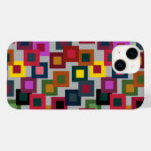 Coques Case-Mate iPhone Carrés sombres sur la lumière (Verso (horizontal))