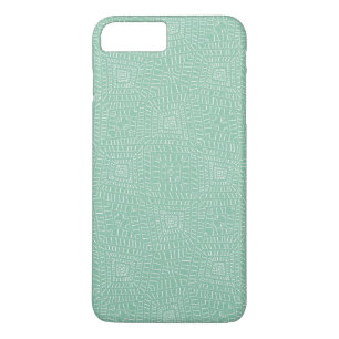 Coque Case-Mate Pour iPhone Carrés tribaux turquoises