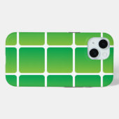 Coques Case-Mate iPhone Carrés verts égaux (Verso (horizontal))