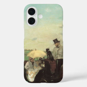Coques iPhone 16 Carrosse aux Courses par Edgar Degas, Art Vintage