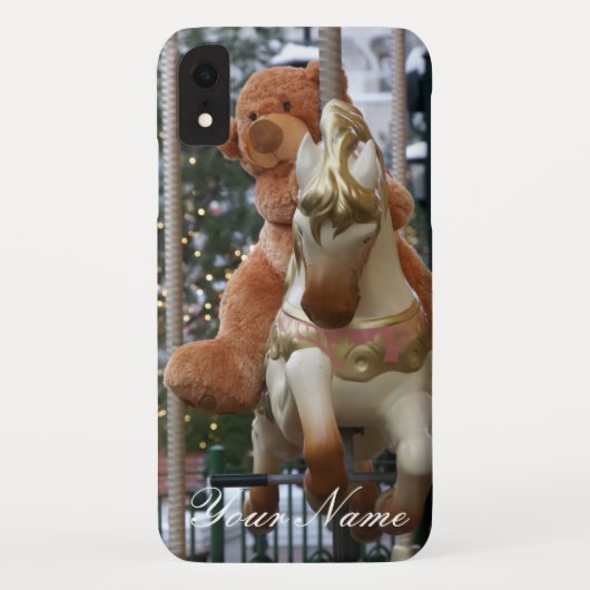 Coques Case-Mate iPhone Carrousel avec ours en peluche (Dos)