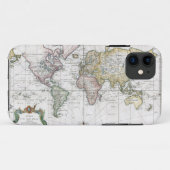 Coques Case-Mate iPhone Carte 1748 du monde (Dos (Horizontal))