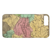 Coques Case-Mate iPhone Carte 2 d'atlas couleur de main de l'Asie (Dos (Horizontal))