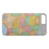 Coques Case-Mate iPhone Carte 3 des Etats-Unis (Dos (Horizontal))