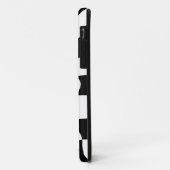 Coques Case-Mate iPhone Carte à damiers noire et blanche (Dos/Gauche)