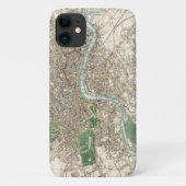 Coques Case-Mate iPhone Carte ancienne de Londres Angleterre (1853) (Dos)