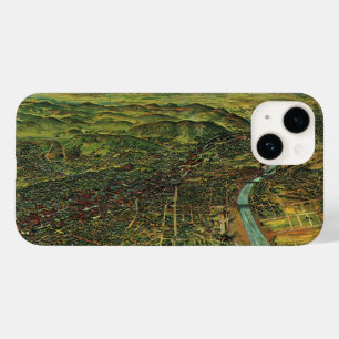 Coque Pour iPhone 14 Carte ancienne de Los Angeles, Californie et riviè