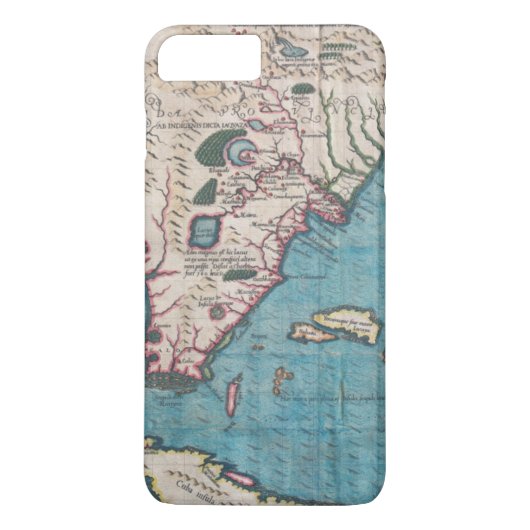 Coques Case-Mate iPhone Carte antique de la Floride et du Cuba (Dos)