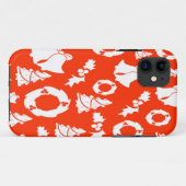 Coques Case-Mate iPhone carte arrière - plan de fond noël (Dos (Horizontal))