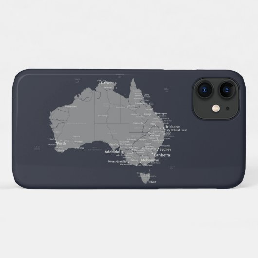 Coques Case-Mate iPhone Carte australienne (Dos (Horizontal))