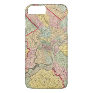 Coques Pour iPhone Carte autour de la ville de Philadelphie