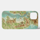 Coques Case-Mate iPhone Carte bathyorographique britannique (Verso (horizontal))