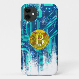 Case-Mate iPhone Case Carte Bitcoin Cryptomonnaie et circuit