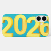 Coques Case-Mate iPhone Carte Bonne Année 2026 (Verso (horizontal))