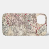 Coques Case-Mate iPhone Carte : Boston, 1883 (Verso (horizontal))