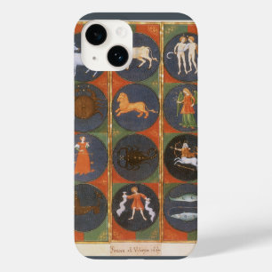 Coque Pour iPhone 14 Carte céleste vintage, carte astrologique du zodia