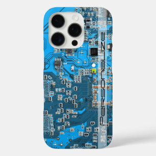 Coques iPhone 16 Pro Carte circuit bleu circuit imprimé à circuit impri