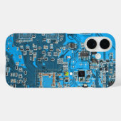 Coques Case-Mate iPhone Carte circuit bleu circuit imprimé à circuit impri (Verso (horizontal))