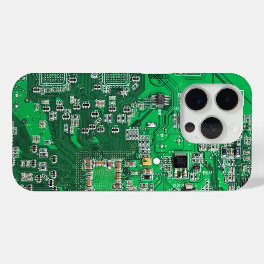 Coques Case-Mate iPhone Carte circuit imprimé circuit vert PCB (Verso (horizontal))
