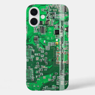 Coques iPhone 16 Plus Carte circuit imprimé circuit vert PCB