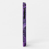 Coques Case-Mate iPhone Carte Cyber Circuit Purple Tech Art Electronique (Dos/Gauche)