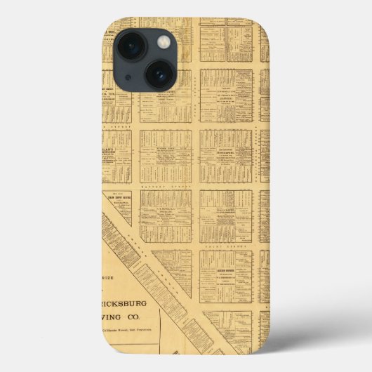 Coques Case-Mate iPhone Carte d'affaires de San Francisco (Verso)