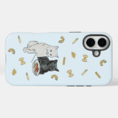 Coques Case-Mate iPhone Carte d'anniversaire Chat et Pâtes (Verso (horizontal))