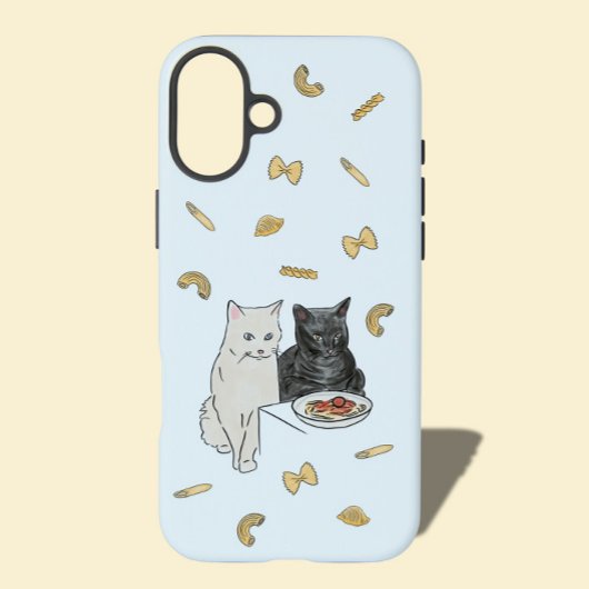 Coques Case-Mate iPhone Carte d'anniversaire Chat et Pâtes