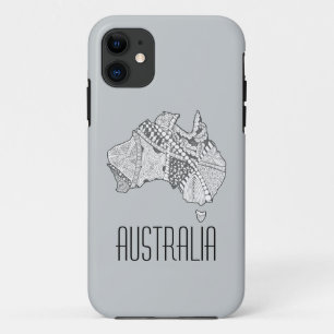 Etui iPhone Case-Mate Carte d'art couleur Australie personnalisée