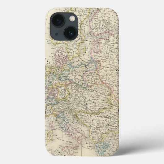 Coques Case-Mate iPhone Carte d'atlas de l'Europe (Verso)