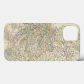 Coques Case-Mate iPhone Carte d'atlas de l'Europe (Verso (horizontal))