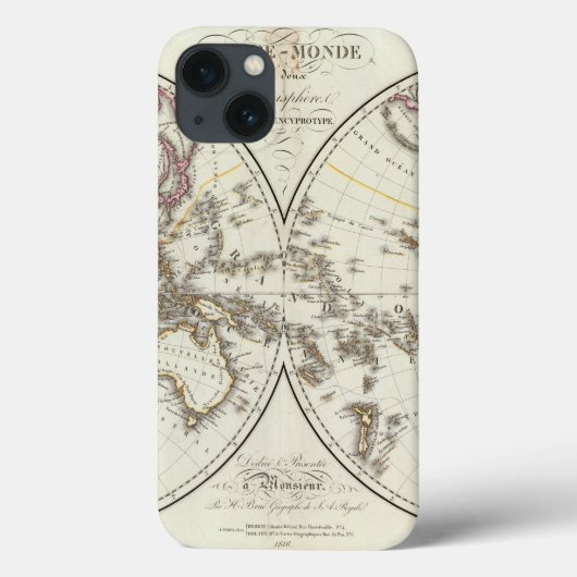 Coques Case-Mate iPhone Carte d'atlas de Paris (Verso)