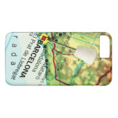 Coques Case-Mate iPhone Carte de Barcelone avec une épingle (Dos (Horizontal))