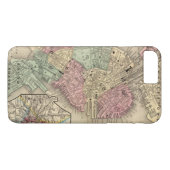 Coques Case-Mate iPhone Carte de Boston par Mitchell (Dos (Horizontal))