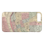 Coques Case-Mate iPhone Carte de Cincinnati par Mitchell (Dos (Horizontal))