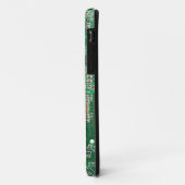 Coques Case-Mate iPhone Carte de circuit Geek d'ordinateur - vert (Dos/Gauche)