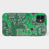 Coques Case-Mate iPhone Carte de circuit Geek d'ordinateur - vert (Dos (Horizontal))