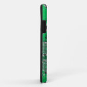 Coques Case-Mate iPhone Carte de circuit Geek d'ordinateur - vert (Dos/Droite)